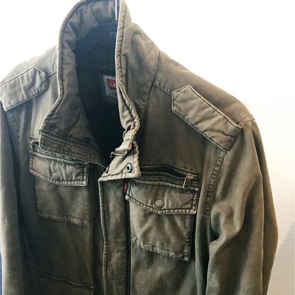 levi's military jacket green